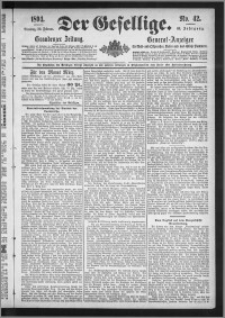 Der Gesellige : Graudenzer Zeitung 1894.02.20, Jg. 68, No. 42