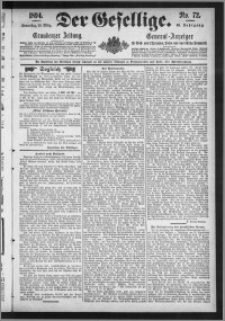 Der Gesellige : Graudenzer Zeitung 1894.03.29, Jg. 68, No. 72