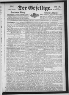 Der Gesellige : Graudenzer Zeitung 1894.04.06, Jg. 68, No. 79