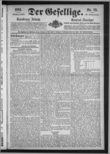 Der Gesellige : Graudenzer Zeitung 1894.04.10, Jg. 68, No. 82