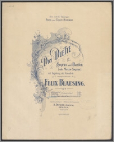 Drei Duette : für Sopran und Bariton (oder Mezzo-Sopran) mit Begleitung des Pianoforte : Op. 4 No. 3, Du meines Lebens schönster Traum