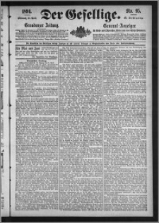 Der Gesellige : Graudenzer Zeitung 1894.04.25, Jg. 68, No. 95