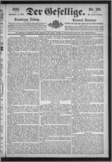 Der Gesellige : Graudenzer Zeitung 1894.05.12, Jg. 68, No. 109