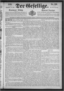 Der Gesellige : Graudenzer Zeitung 1894.05.26, Jg. 68, No. 120