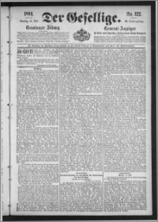 Der Gesellige : Graudenzer Zeitung 1894.05.29, Jg. 68, No. 122