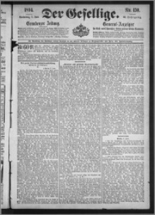 Der Gesellige : Graudenzer Zeitung 1894.06.07, Jg. 68, No. 130