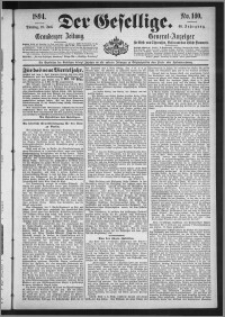 Der Gesellige : Graudenzer Zeitung 1894.06.19, Jg. 68, No. 140