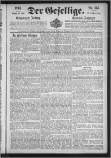 Der Gesellige : Graudenzer Zeitung 1894.06.22, Jg. 68, No. 143