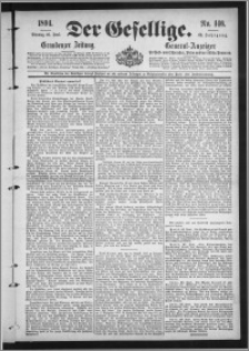 Der Gesellige : Graudenzer Zeitung 1894.06.26, Jg. 68, No. 146