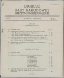 Diariusz Rady Narodowej Rzeczypospolitej Polskiej 1953 sesja 3 nr 4-5