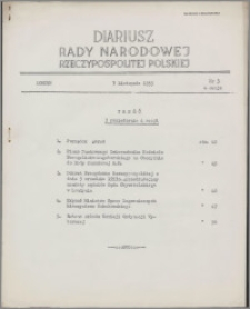 Diariusz Rady Narodowej Rzeczypospolitej Polskiej 1953 sesja 4 nr 3