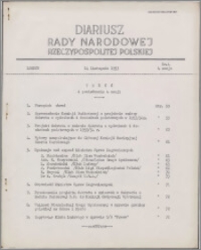 Diariusz Rady Narodowej Rzeczypospolitej Polskiej 1953 sesja 4 nr 4