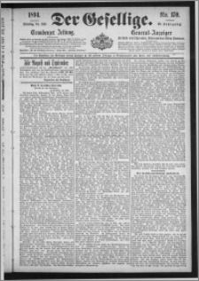 Der Gesellige : Graudenzer Zeitung 1894.07.24, Jg. 69, No. 170
