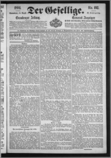 Der Gesellige : Graudenzer Zeitung 1894.08.18, Jg. 69, No. 192