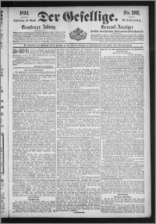 Der Gesellige : Graudenzer Zeitung 1894.08.30, Jg. 69, No. 202
