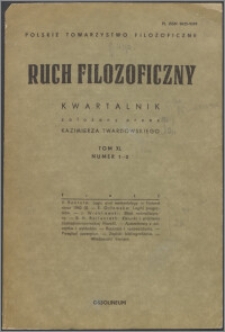Ruch Filozoficzny 1982-1983, T. 40 nr 1-2