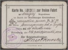 Karte No. 47 zu freien Fahrt