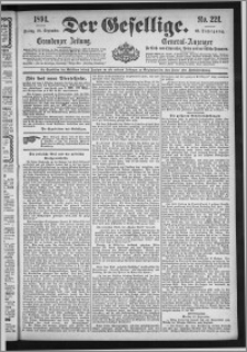 Der Gesellige : Graudenzer Zeitung 1894.09.21, Jg. 69, No. 221