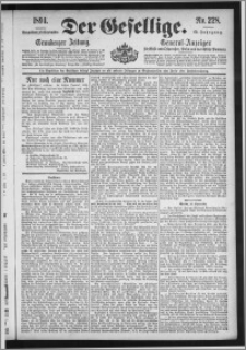 Der Gesellige : Graudenzer Zeitung 1894.09.29, Jg. 69, No. 228