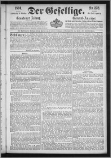 Der Gesellige : Graudenzer Zeitung 1894.10.04, Jg. 69, No. 232