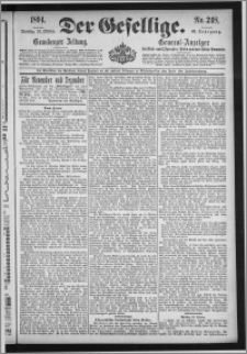 Der Gesellige : Graudenzer Zeitung 1894.10.23, Jg. 69, No. 248