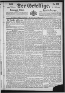 Der Gesellige : Graudenzer Zeitung 1894.10.28, Jg. 69, No. 253