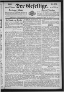 Der Gesellige : Graudenzer Zeitung 1894.11.01, Jg. 69, No. 256