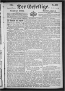 Der Gesellige : Graudenzer Zeitung 1894.11.04, Jg. 69, No. 259