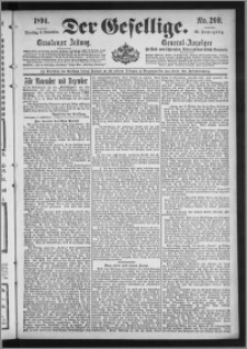 Der Gesellige : Graudenzer Zeitung 1894.11.06, Jg. 69, No. 260