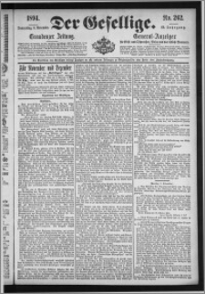 Der Gesellige : Graudenzer Zeitung 1894.11.08, Jg. 69, No. 262