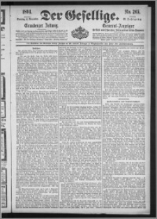 Der Gesellige : Graudenzer Zeitung 1894.11.11, Jg. 69, No. 265