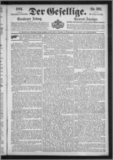 Der Gesellige : Graudenzer Zeitung 1894.11.15, Jg. 69, No. 268
