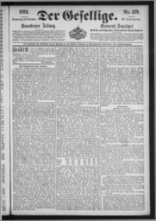 Der Gesellige : Graudenzer Zeitung 1894.11.29, Jg. 69, No. 279