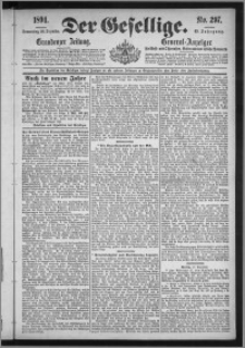 Der Gesellige : Graudenzer Zeitung 1894.12.20, Jg. 69, No. 297