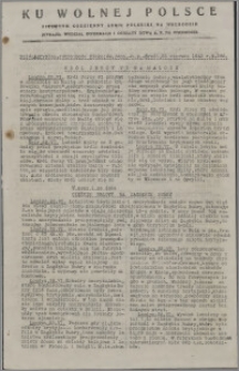 Ku Wolnej Polsce : biuletyn codzienny Armii Polskiej na Wschodzie 1943, nr 282