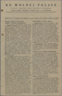 Ku Wolnej Polsce : biuletyn codzienny Armii Polskiej na Wschodzie 1943, nr 287