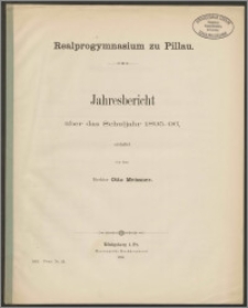 Realprogymnasium zu Pillau. Jahresbericht über das Schuljahr 1895-96