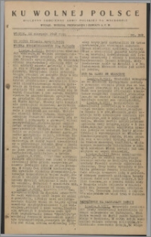 Ku Wolnej Polsce : biuletyn codzienny Armii Polskiej na Wschodzie 1943, nr 329