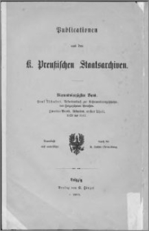 Urkundenbuch zur Reformationsgeschichte des Herzogthums Preußen. Bd. 2, Urkunden. T. 1, 1523 bis 1541