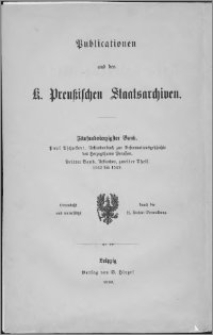 Urkundenbuch zur Reformationsgeschichte des Herzogthums Preußen. Bd. 3, Urkunden. T. 2, 1542 bis 1549