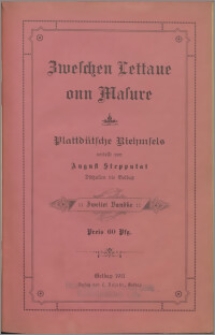 Zweschen Lettaue onn Masure : Plattdütsche Riehmsels. Bd. 2