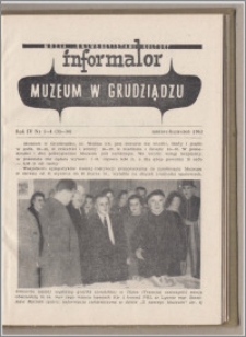 Informator Muzeum w Grudziądzu marzec-kwiecień 1963, Rok IV nr 3-4 (33-34)