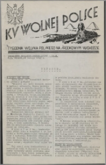 Ku Wolnej Polsce : codzienny biuletyn informacyjny : Depesze 1942.02.10, nr 8