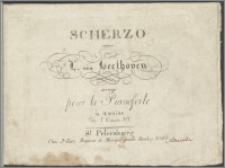 Scherzo : composé par ... : arrangé pour le Pianoforte à 4 mains : de l'Oeur. 59