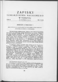 Zapiski Towarzystwa Naukowego w Toruniu, T. 10 nr 7, (1936)