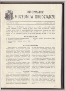 Informator Muzeum w Grudziądzu kwiecień-czerwiec 1966, Rok VII nr 2 (68)