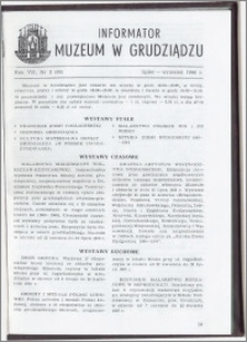 Informator Muzeum w Grudziądzu lipiec-wrzesień 1966, Rok VII nr 3 (69)