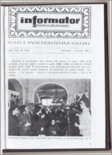 Informator Muzeum w Grudziądzu kwiecień-czerwiec 1967, Rok VIII nr 2 (72)