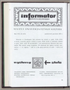 Informator Muzeum w Grudziądzu październik-grudzień 1967, Rok VIII nr 4 (74)
