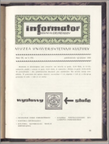 Informator Muzeum w Grudziądzu październik-grudzień 1968, Rok IX nr 4 (78)